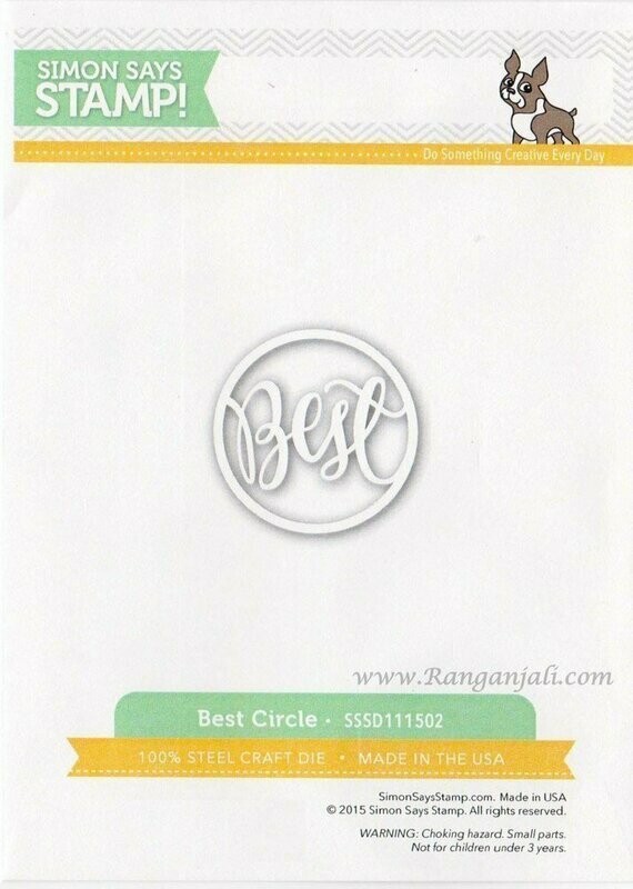 Simon Says Stamp BEST CIRCLE Die