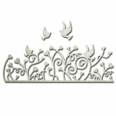 Spellbinders HEARTS A FLUTTER Shapeabilities Etched Dies