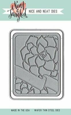 Neat &amp; Tangled SUCCULENT Journaling Card Nice and Neat Die