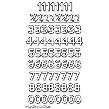 My Favorite Things CONFETTI NUMBERS Die-Namics Dies