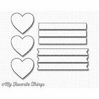 My Favorite Things HEARTS IN A ROW - VERTICAL Die-namics Die Set