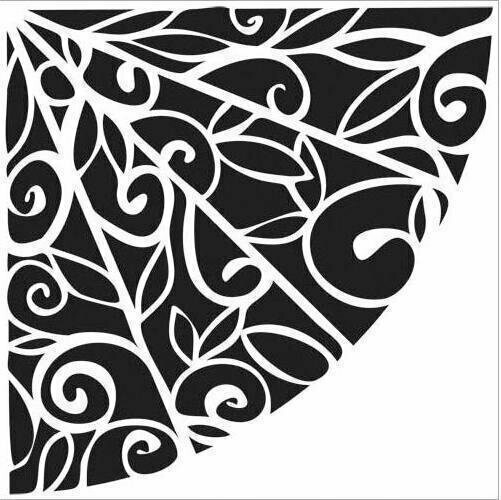 Crafter&#39;s Workshop FLOWER QUARTER Template 6&quot;x6&quot;