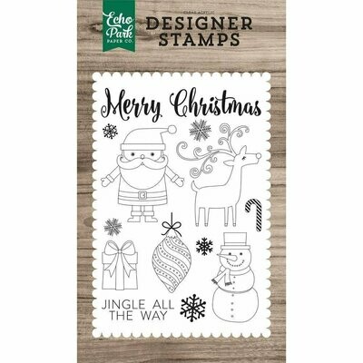 Echo Park CHRISTMAS DAY Clear Stamp Set