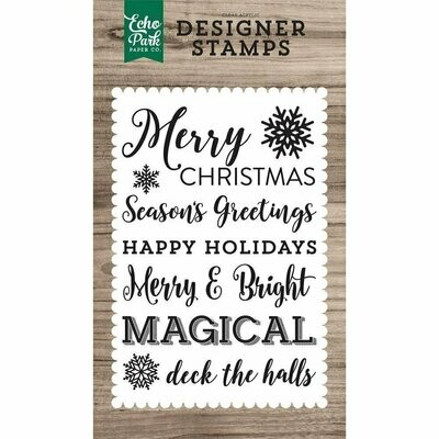 Echo Park MAGICAL SENTIMENTS Clear Stamp Set