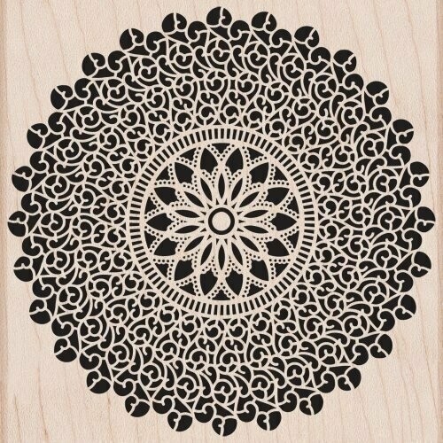 Hero Arts STARBURST LACE Wood Mounted Rubber Stamp