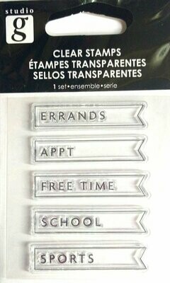 Studio G PLANNER 2 Clear Mini Stamp Set