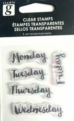 Studio G PLANNER 3 Clear Mini Stamp Set