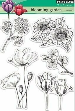 Penny Black BLOOMING GARDEN Clear Stamps