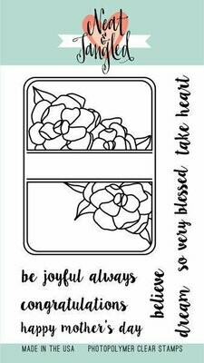 Neat &amp; Tangled GARDENIA BLOOMS JOURNALING CARD Stamp Set