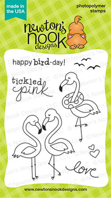 Newton&#39;s Nook FLIRTY FLAMINGOS Clear Stamp Set