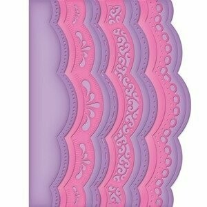 Spellbinders Borderabilities A2 SCALLOPED Border One Card Creator Die Set