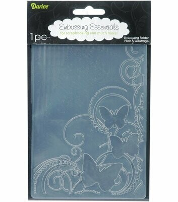 Darice BUTTERFLY SWIRL Embossing Folder
