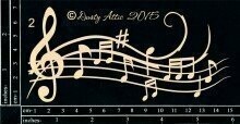 Dusty Attic MUSIC FLOURISH #2 Lasercut Designs