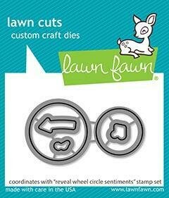 Lawn Fawn REVEAL WHEEL CIRCLE SENTIMENTS Die Set