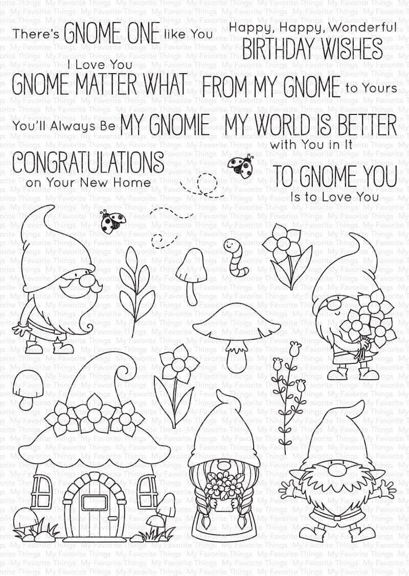 My Favorite Things HAGING WITH MY GNOMIES Clear Stamp Set