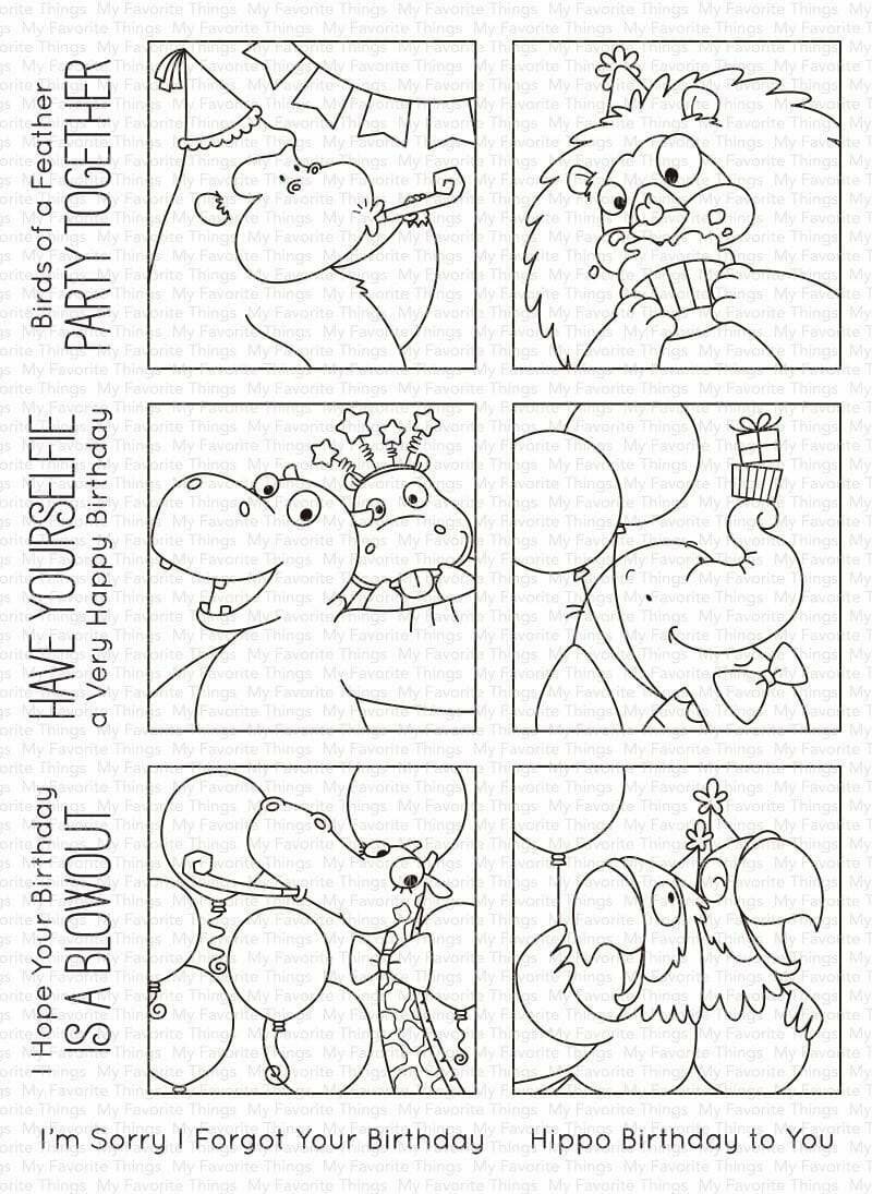 My Favorite Things PICTURE PERFECT PARY ANIMALS Clear Stamp Set