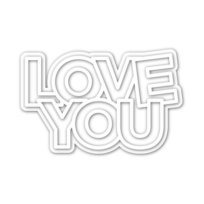 Simon Says Stamp CHUNKY LOVE YOU  Die Set