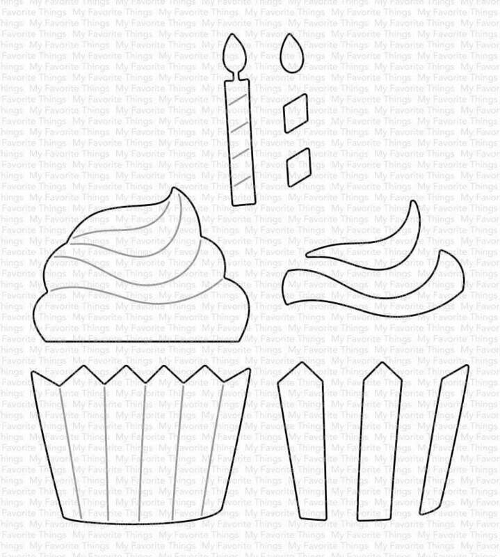 My Favorite Things FROSTED CUPCAKE Die-namics Die