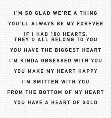 My Favorite Things SMITTEN WITH YOU Clear Stamp Set