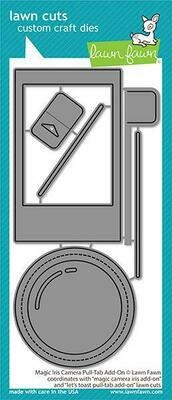 Lawn Fawn MAGIC IRIS CAMERA PULL-TAB Add-on Die Set