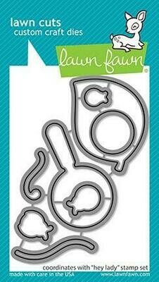 Lawn Fawn HEY LADY Die Set