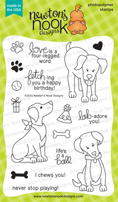 Newton&#39;s Nook FETCHING FRIENDSHIP Clear Stamp Set