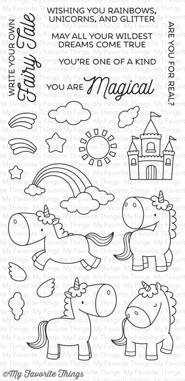 My Favorite Things MAGICAL UNICORNS Clear Stamp Set