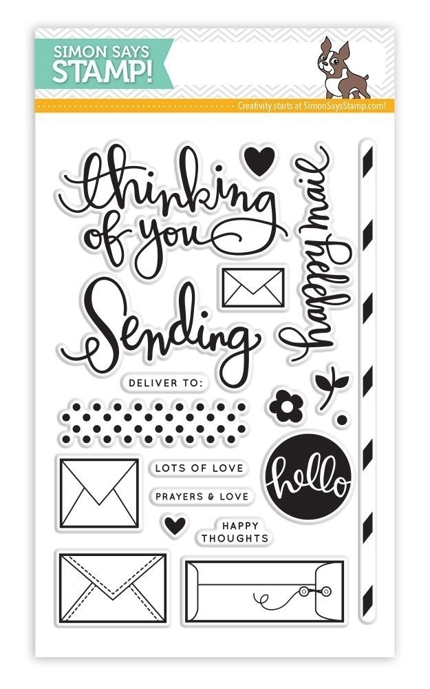 Simon Says Stamp SENDING HAPPY THOUGHTS Clear Stamp Set