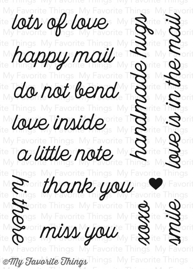 My Favorite Things LOVE IS IN THE MAIL Clear Stamp Set