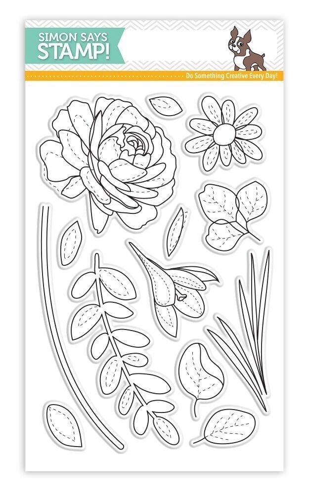 Simon Says Stamp MORE SPRING FLOWERS Clear Stamp Set