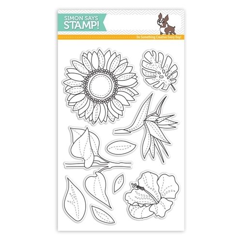 Simon Says Stamp SUMMER FLOWERS Clear Stamp Set