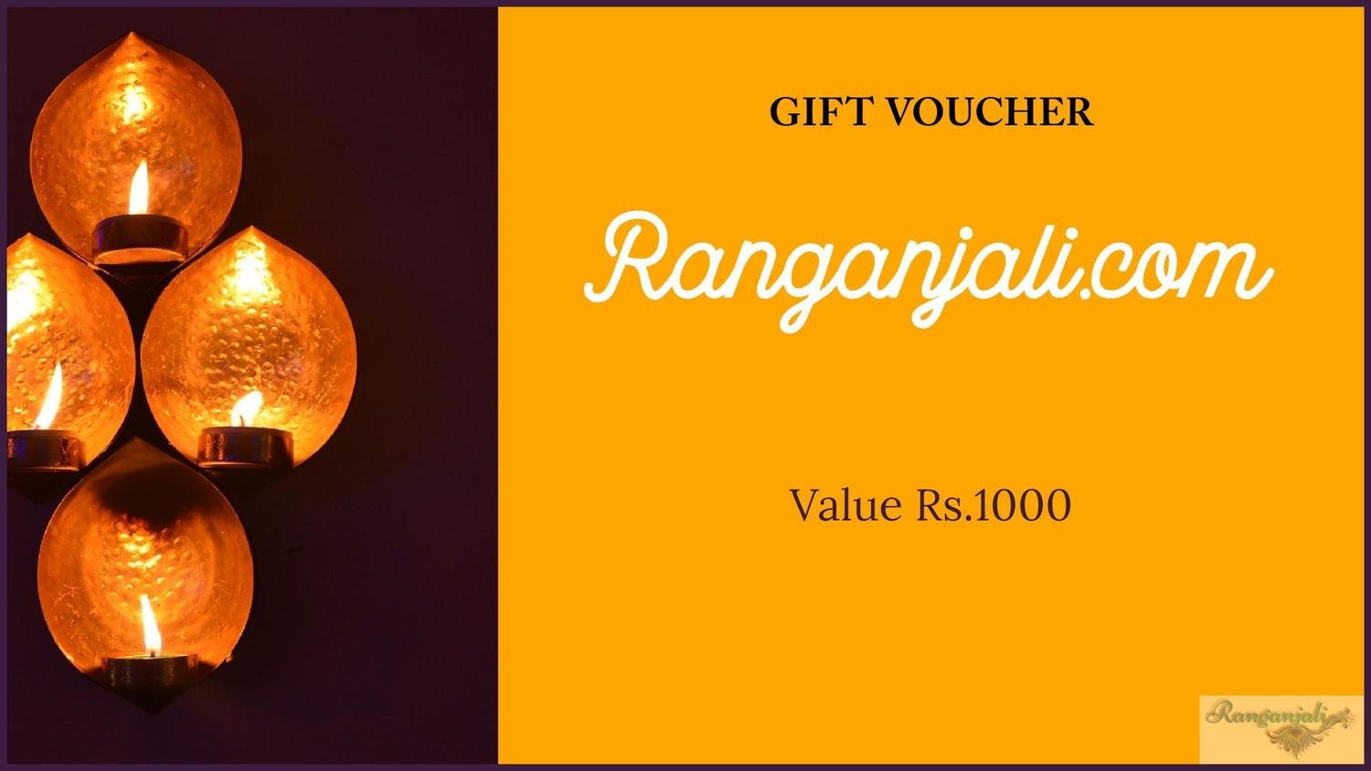 Ranganjali GIFT VOUCHER- Rs.1000