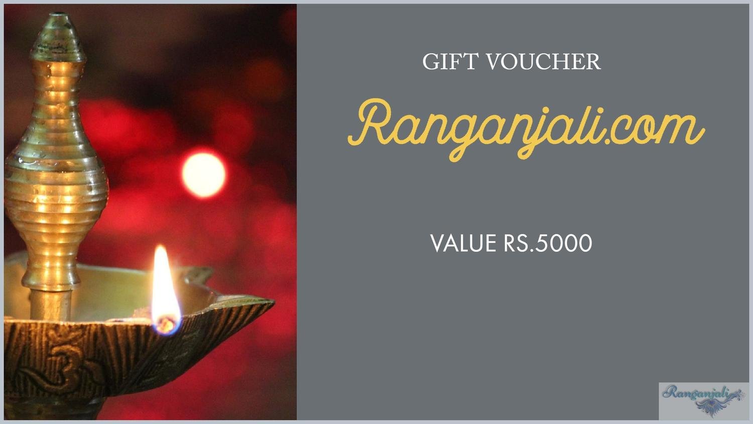 Ranganjali GIFT VOUCHER- Rs.5000