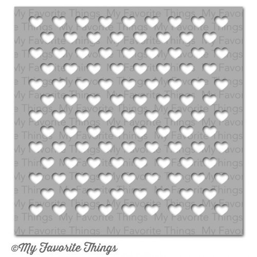 My Favorite Things STAGGERED HEARTS Stencil