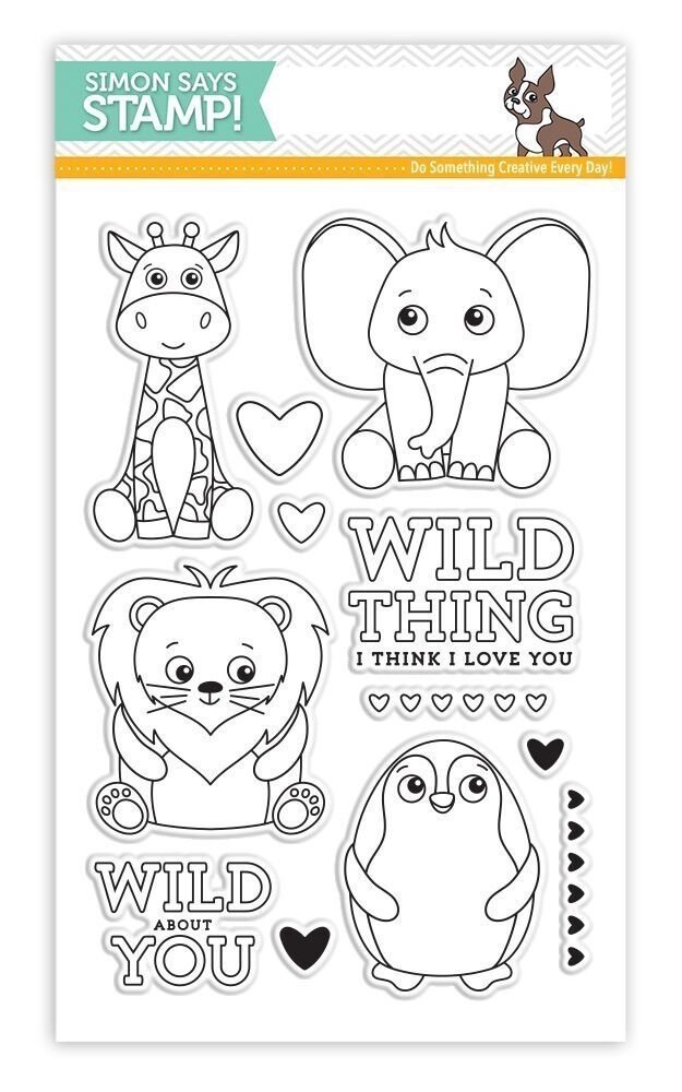 Simon Says Stamp WILD CUDDLY CRITTERS Clear Stamp Set