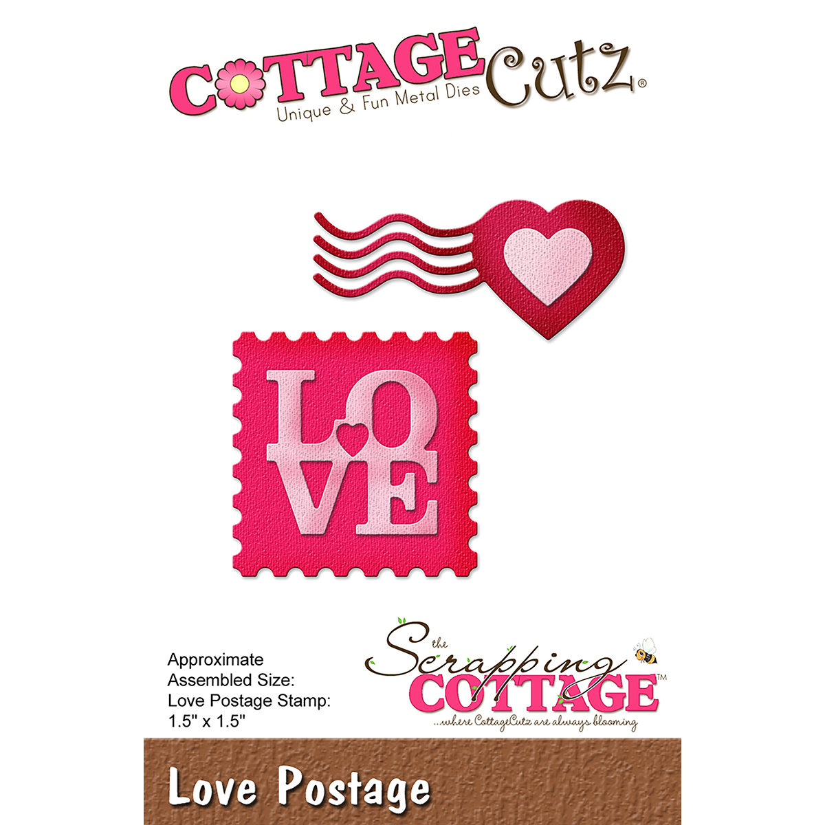 CottageCutz LOVE POSTAGE Die