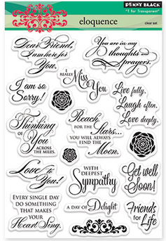 Penny Black ELOQUENCE Clear Stamp Set