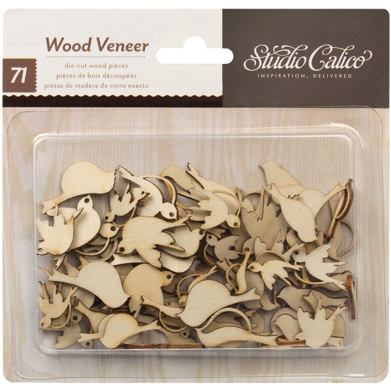 Studio Calico BIRDS Laser Cut Wood Veneer Shapes
