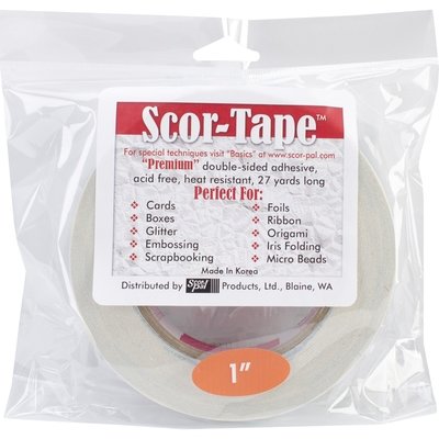 Scor-Tape 1 INCH Double-sided Crafting Tape