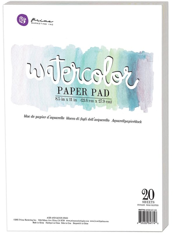 Prima Marketing 8.5&quot; X 11&quot; Watercolor Paper Pad 300gsm