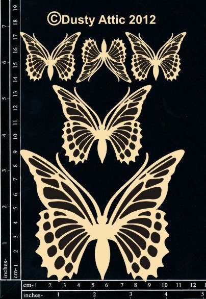 Dusty Attic MONARCH BUTTERFLIES Lasercut Designs