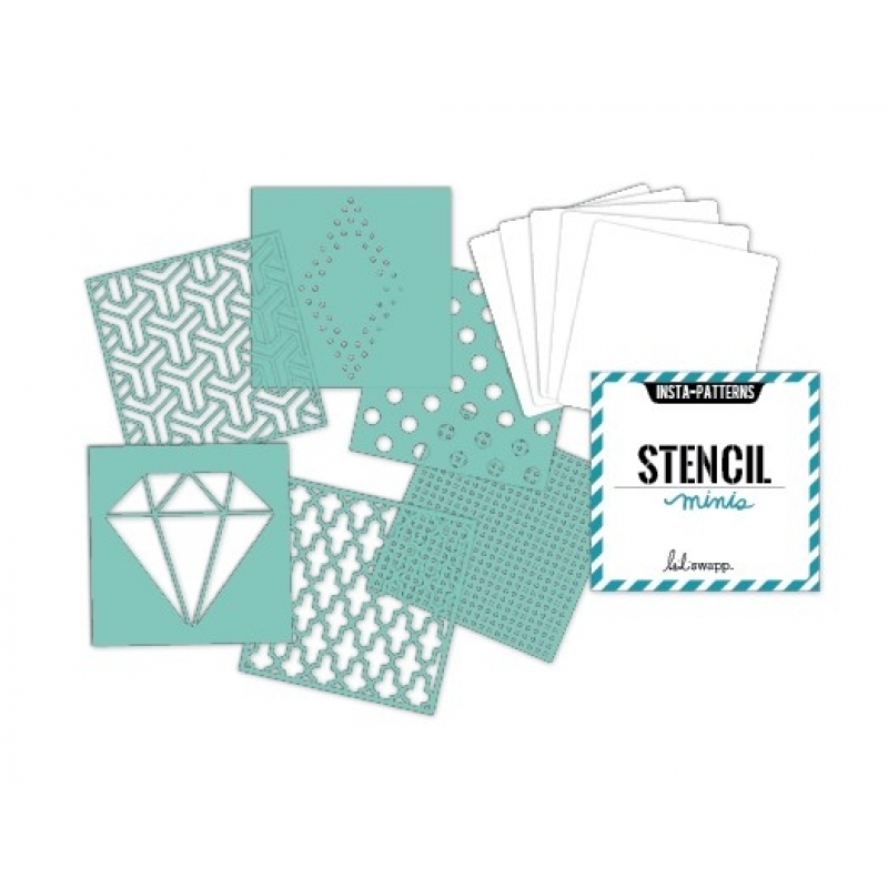 Heidi Swapp INSTA-PATTERNS Mixed Media Stencil 6X6