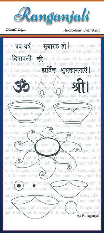 Ranganjali DIWALI DIYA Clear Stamp Set