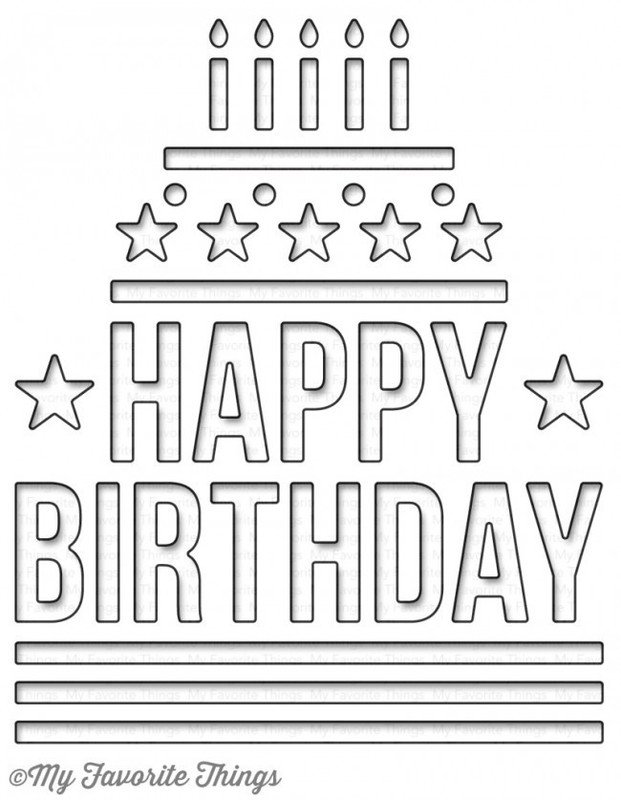 My Favorite Things HAPPY BIRTHDAY CENTERPIECES Die-namics Die