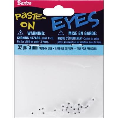 Darice Paste-On WIGGLE EYES 3mm