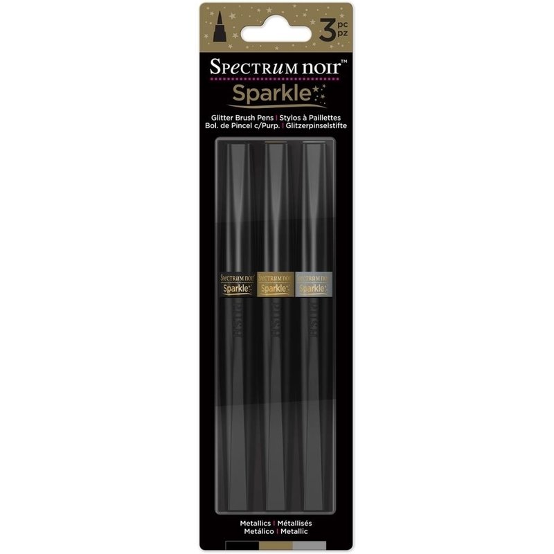 Crafter&#39;s Companion METALLICS Spectrum Noir  Sparkle Markers- 3/pk