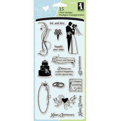 Inkadinkado WEDDING Clear Stamp Set
