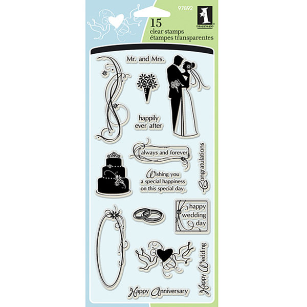 Inkadinkado WEDDING Clear Stamp Set