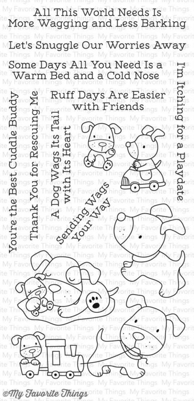 My Favorite Things PLAYFUL PUPS Clear Stamp Set