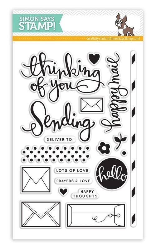 Simon Says Stamp SENDING HAPPY THOUGHTS Clear Stamp Set